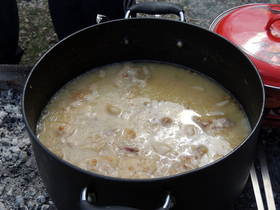 Готовый куркут в кастрюле.