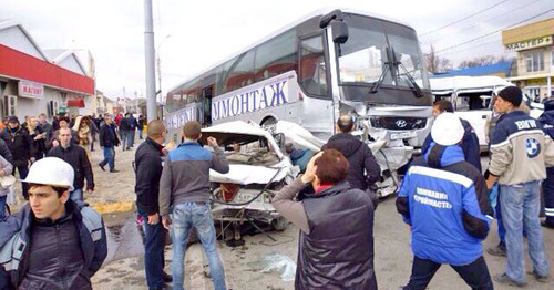 ДТП в Новороссийске. 27 января 2015 г. Фото: ГУ МВД России по Краснодарскому краю https://23.mvd.ru