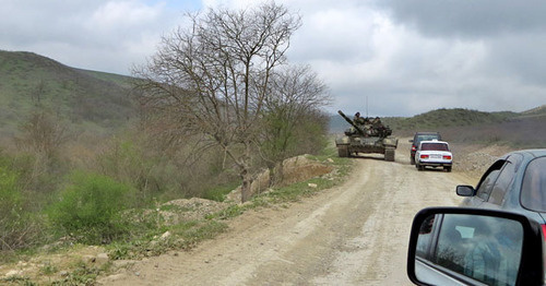 Военная техника армии Нагорного Карабаха. Мартакертский район, 6 апреля 2016 г. Фото Алвард Григорян для "Кавказского узла"