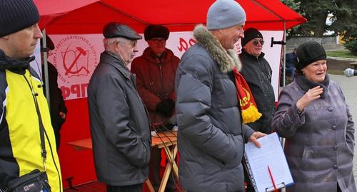 Митинг в Красном Сулине 23 марта 2019 года. Фото Вячеслава Прудникова для "Кавказского узла"