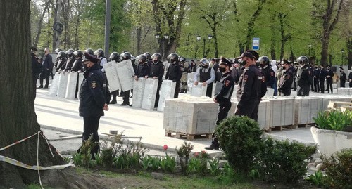 Митинг во Владикавказе. 20 апреля 2020 г. Фото Эммы Марзоевой для "Кавказского узла"