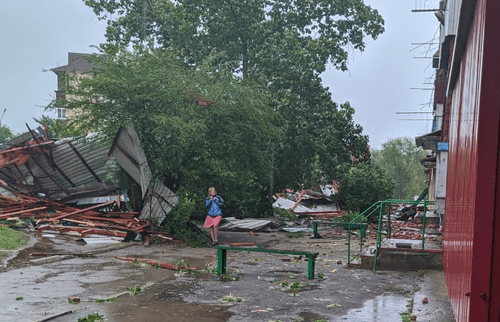 Последствия урагана в Прохладном. Фото Людмилы Маратовой для "Кавказского узла"