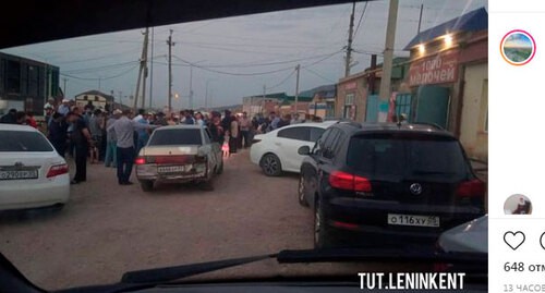 Жители Ленинкента требуют решить проблему с водоснабжением. Скриншот сообщения https://www.instagram.com/p/CQgrb9cHtFj/