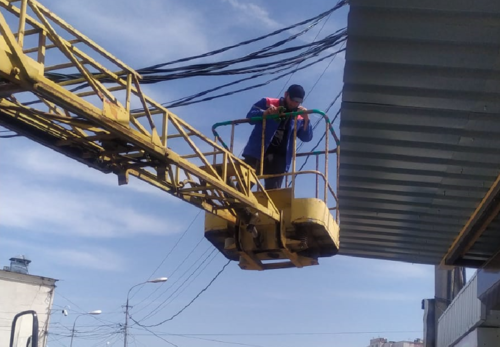 Демонтаж конструкций на автовокзале. Фото корреспондента "Кавказского узла".