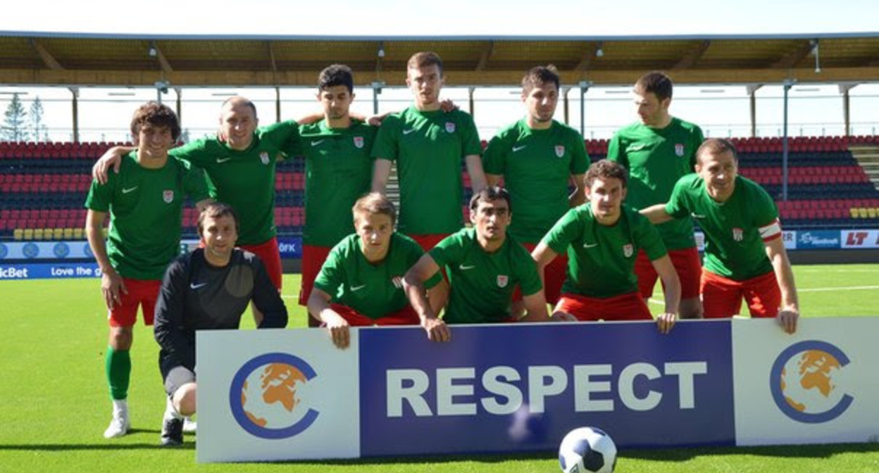 Сборная Абхазии по футболу. Фото: http://abkhazia24.org/2016/sbornaya-abhazii-stala-pobeditelem-chm-po-futbolu-conifa/