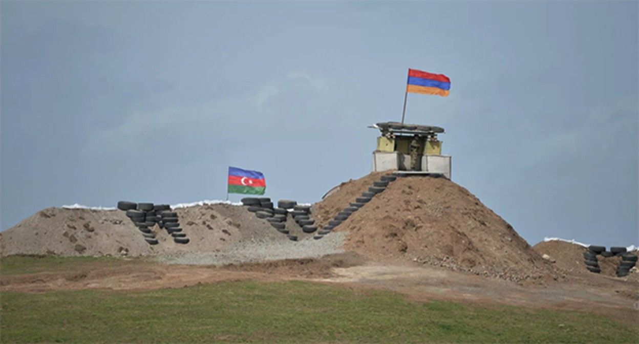 Граница Азербайджана и Армении. Фото: аппарат президента Республики Армения