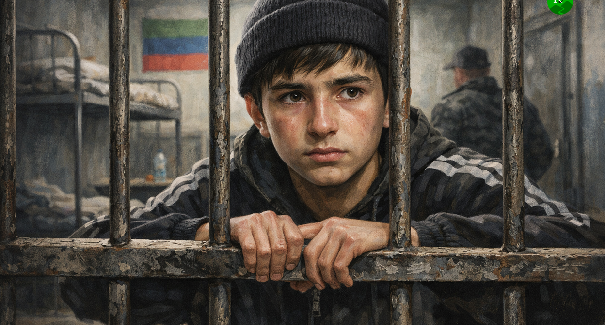 Арестованный подросток. Иллюстрация создана "Кавказским узлом" с помощью ИИ в программе ChatGPT Арестованный подросток. Иллюстрация создана "Кавказским узлом" с помощью ИИ в программе ChatGPT