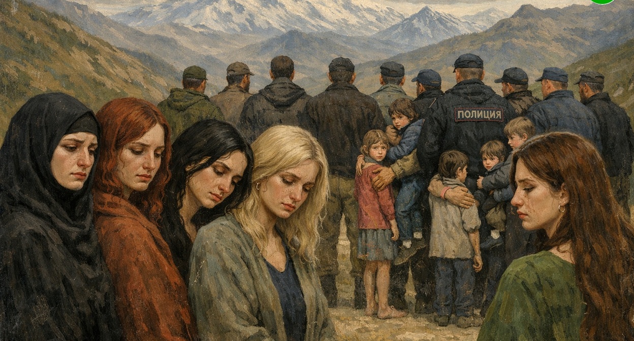 Матери, разлученные с детьми. Иллюстрация создана «Кавказским узлом» с помощью ИИ в программе Copilot Матери, разлученные с детьми. Иллюстрация создана «Кавказским узлом» с помощью ИИ в программе Copilot