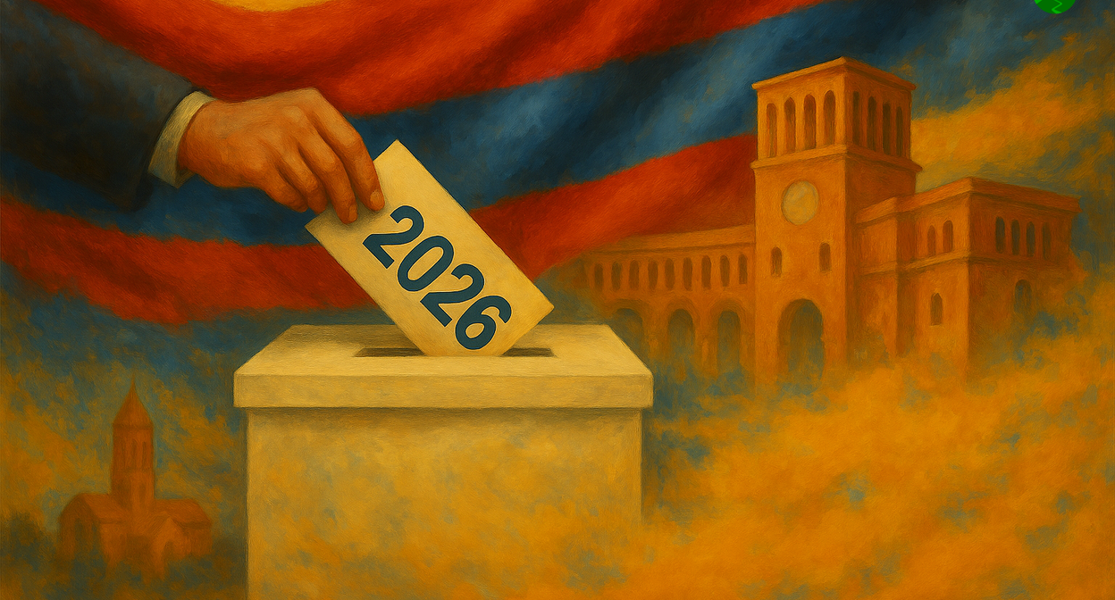 Выборы в Армении. Иллюстрация создана «Кавказским узлом» с помощью ИИ в программе Copilot Выборы в Армении. Иллюстрация создана «Кавказским узлом» с помощью ИИ в программе Copilot