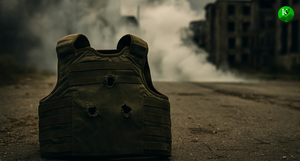 Бронежилет. Иллюстрация создана "Кавказским узлом" с помощью ИИ в программе Copilot Бронежилет. Иллюстрация создана "Кавказским узлом" с помощью ИИ в программе Copilot