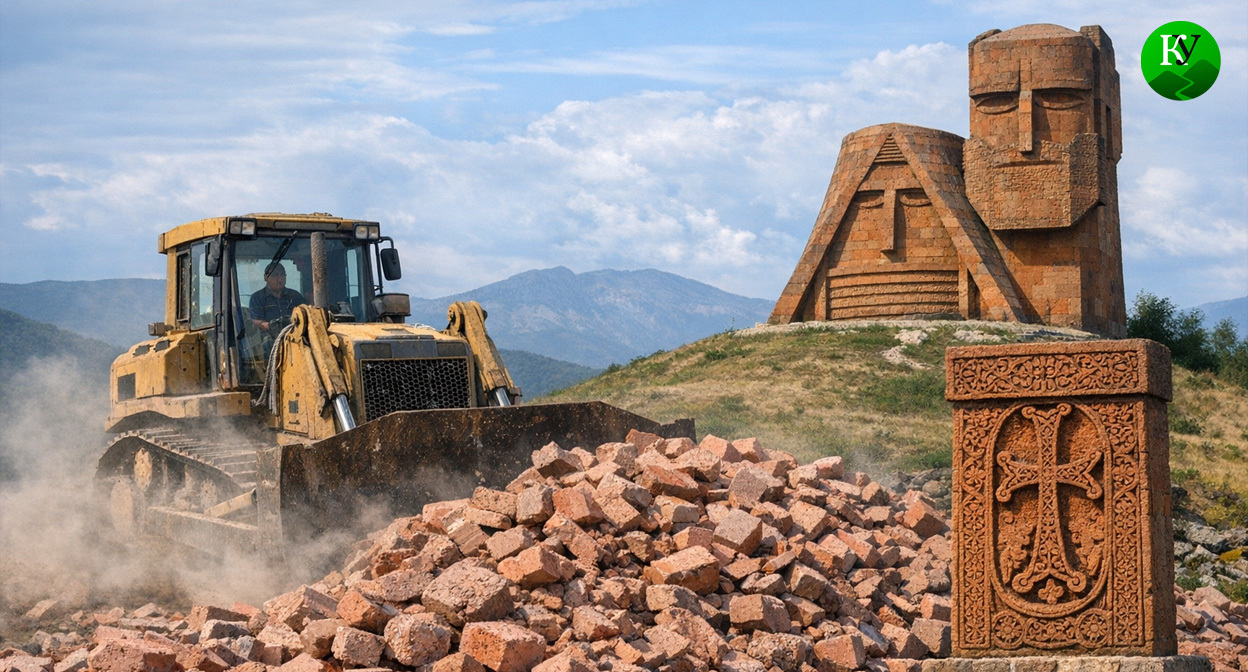 Снос памятников. Иллюстрация создана «Кавказским узлом» с помощью ИИ в программе Copilot Снос памятников. Иллюстрация создана «Кавказским узлом» с помощью ИИ в программе Copilot