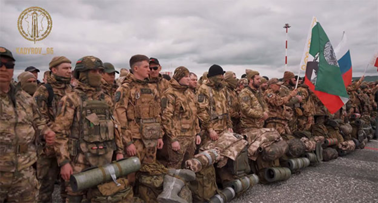 Группа бойцов отправлена из Чечни в зону СВО. Фото: https://t.me/RKadyrov_95/6468 Группа бойцов отправлена из Чечни в зону СВО. Фото: https://t.me/RKadyrov_95/6468